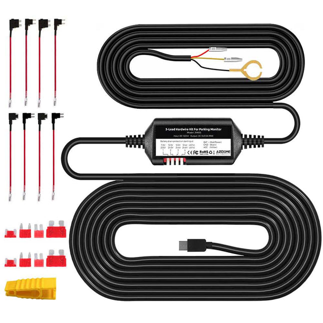 AZDome JYX05 USB-C Hardwire kit 3-wire