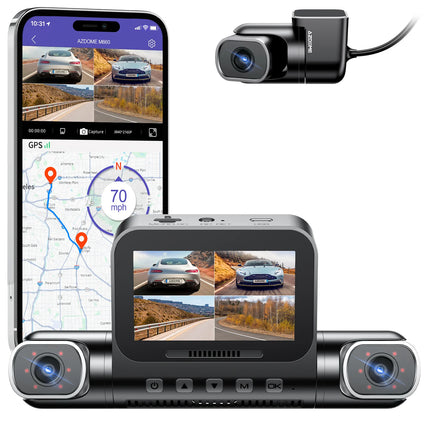 AZDome M660 4CH 128gb 2K Wifi GPS 360-degree dashcam