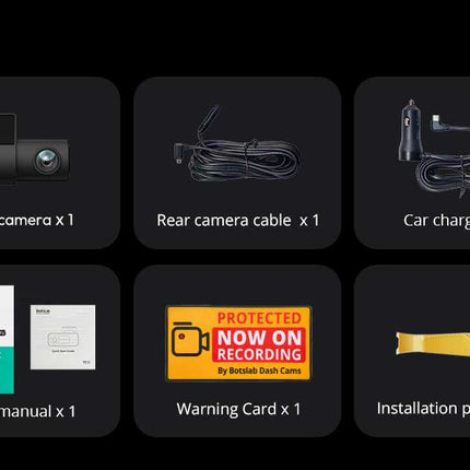 Botslab G980H Pro 4CH 4K Wifi GPS 128gb 360 degree dashcam