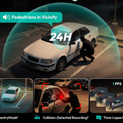 Botslab G980H Pro 4CH 4K Wifi GPS 128gb 360 degree dashcam