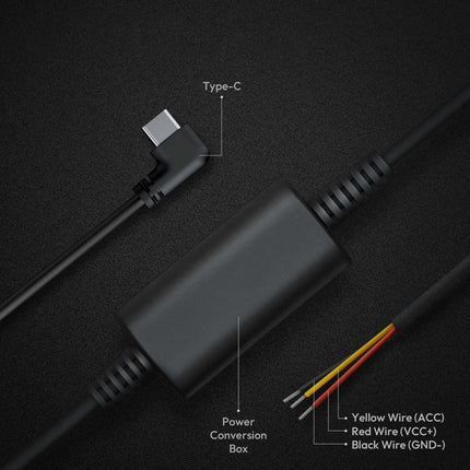 Botslab hardwire kit USB-C 3-wire