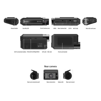 <tc>Gnet G-ON4 Pro 2CH 4K Cloud Wifi GPS 64gb dashcam</tc>