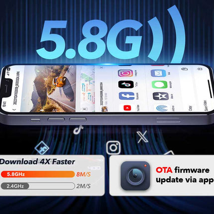Redtiger A4 4K Touch Wifi GPS 2CH 64gb dashcam