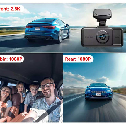 Redtiger A6 3CH 2K Touch Wifi GPS 64gb dashcam