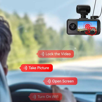 Redtiger A6 3CH 2K Touch Wifi GPS 64gb dashcam