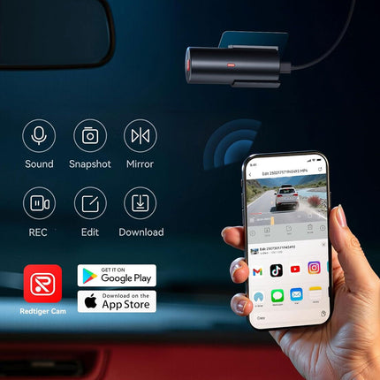 <tc>Redtiger F11 4K 1CH Wifi 32GB dashcam</tc>