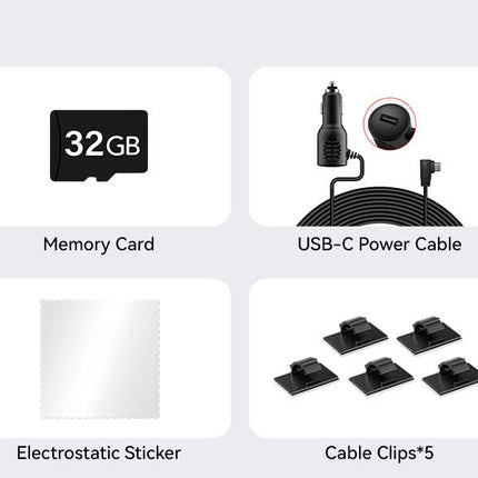 Redtiger F4 4K Touch Wifi GPS 32gb dashcam