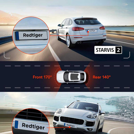 Redtiger F7NT 4K Touch Wifi GPS 2CH 64gb dashcam