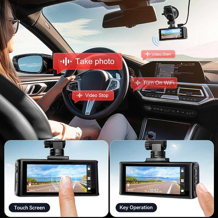 Redtiger F7NT 4K Touch Wifi GPS 2CH 64gb dashcam