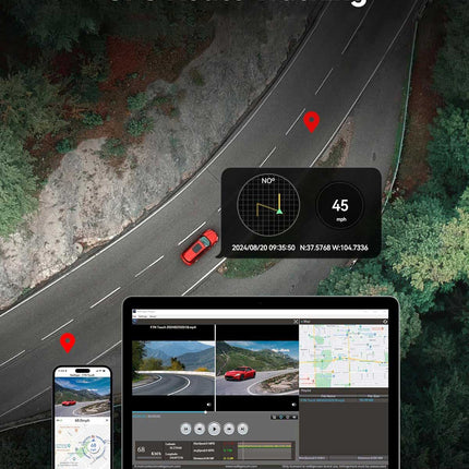 Redtiger F7NT 4K Touch Wifi GPS 2CH 64gb dashcam