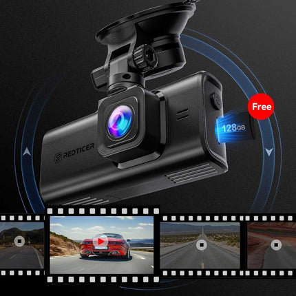 Redtiger F7NX 4K Touch Wifi GPS 2CH 128gb dashcam