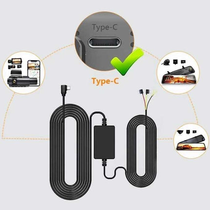 Redtiger hardwire kit USB-C 3-wire