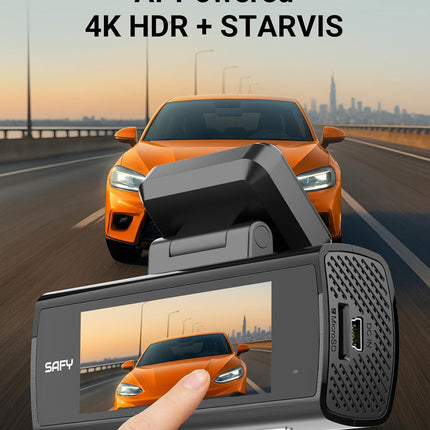 SAFY9 2CH 4K Wifi GPS 64gb dashcam