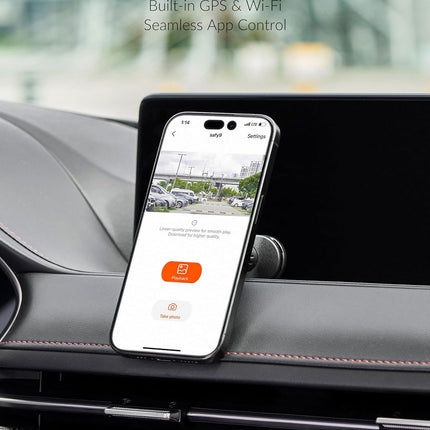 SAFY9 2CH 4K Wifi GPS 64gb dashcam