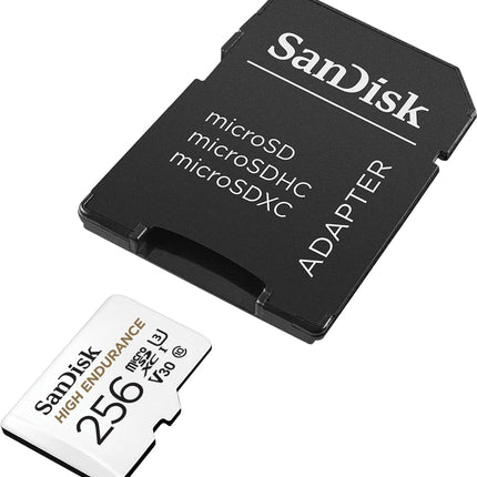 <tc>SanDisk 256GB High Endurance U3 V30 microSD card</tc>