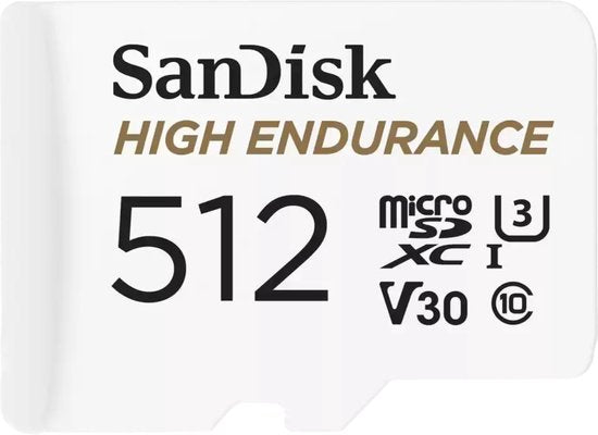 SanDisk 512GB High Endurance U3 V30 microSD card