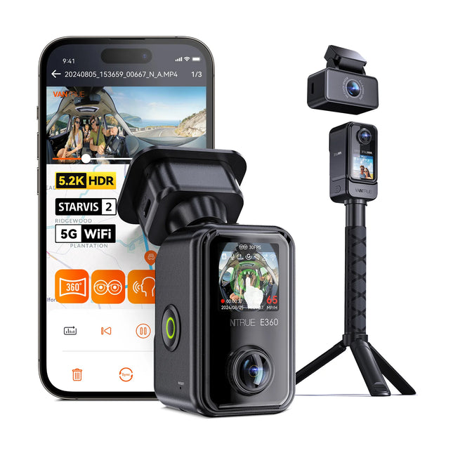 <tc>Vantrue E360 Ace Cloud 5K 3CH Wifi GPS 360-degree dashcam</tc>