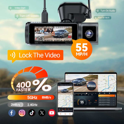 <tc>Vantrue N5S Cloud 2K 4CH Wifi GPS 360 degree dashcam</tc>