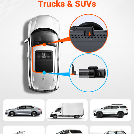 Vantrue N5 / N5S 9-metre cable for rear camera
