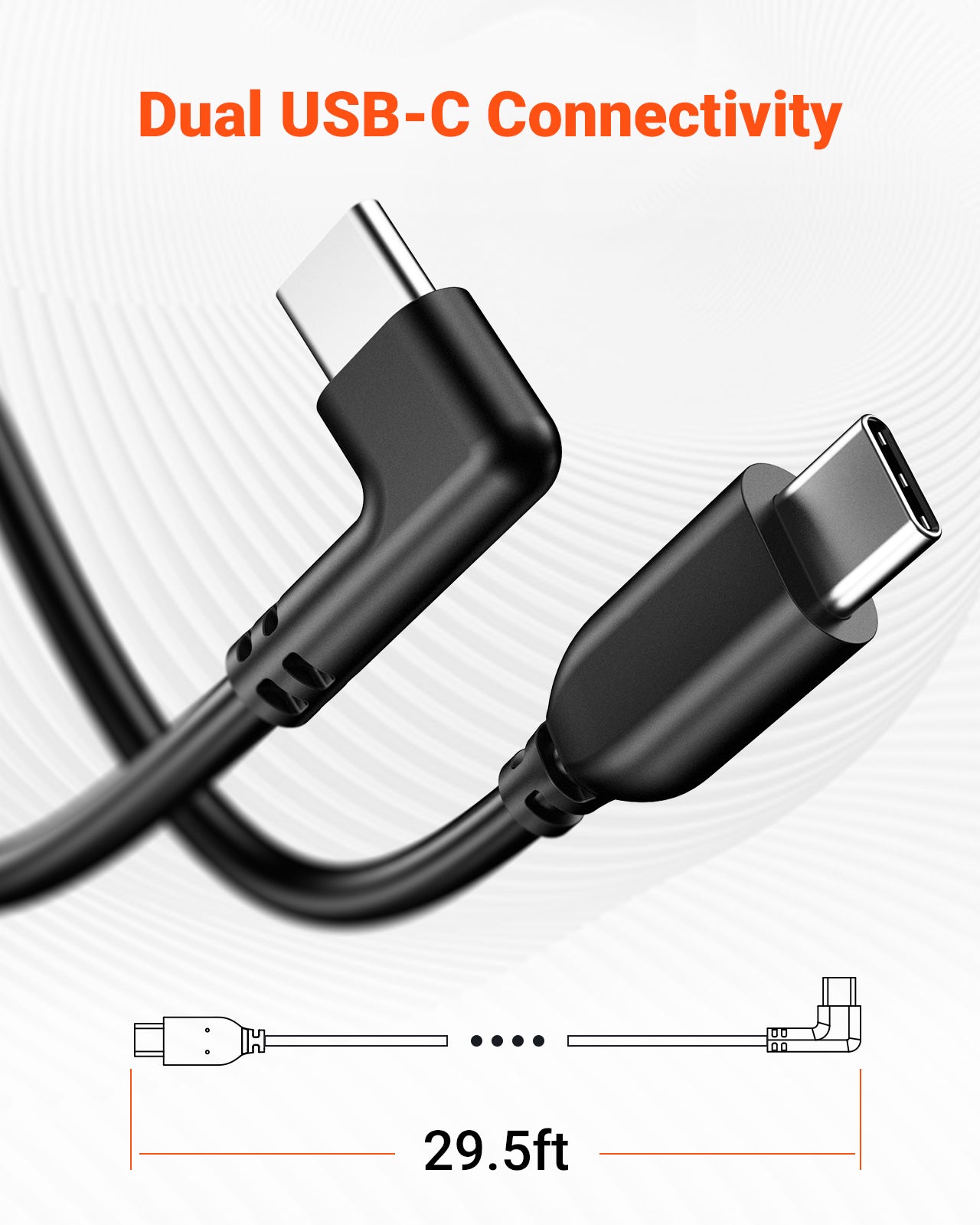 Vantrue Rear Camera Cable Vantrue N5 / N5S 9-metre cable for rear camera – Allcam | dashcam experts