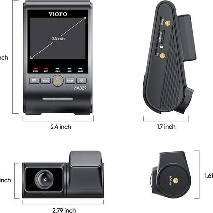 <tc>Viofo A329T 2CH 4K Wifi GPS dashcam</tc>