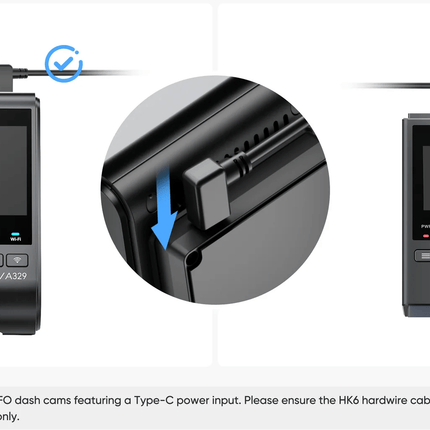 Viofo HK6 USB-C Permanent Power Supply 