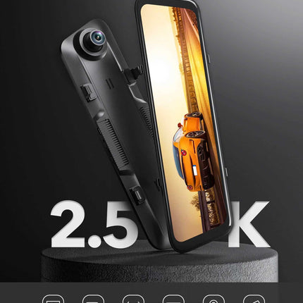 Wolfbox G840H 2K Wifi GPS 32gb Mirror dashcam
