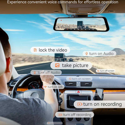 Wolfbox G850 Pro 4K Wifi GPS 64gb Mirror dashcam