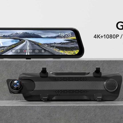 Wolfbox G930 4K GPS 64gb Mirror dashcam