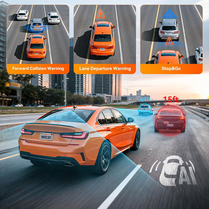 Wolfbox X3 Touch 2CH 2K Wifi GPS 64gb dashcam