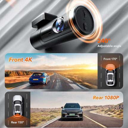 Wolfbox i05 4K Wifi GPS 2CH 32gb dashcam