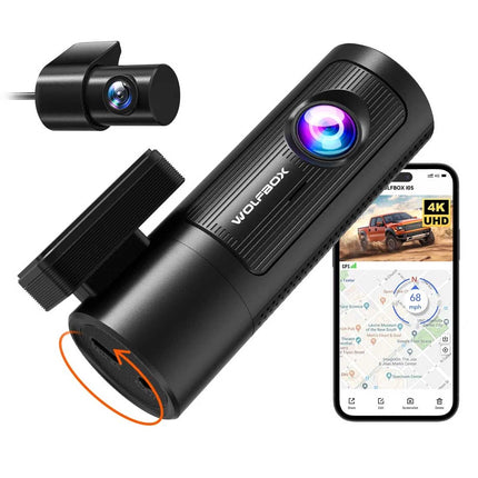 Wolfbox i05 4K Wifi GPS 2CH 32gb dashcam