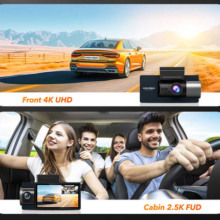 Wolfbox i17 3CH 4K Wifi GPS 64gb dashcam