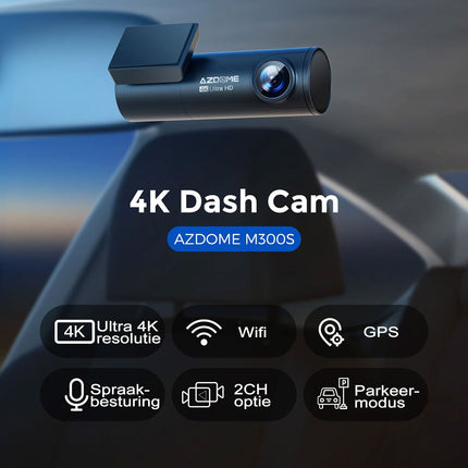 <tc>AZDome M300S 4K 2CH Dual Wifi GPS 64gb dashcam</tc>