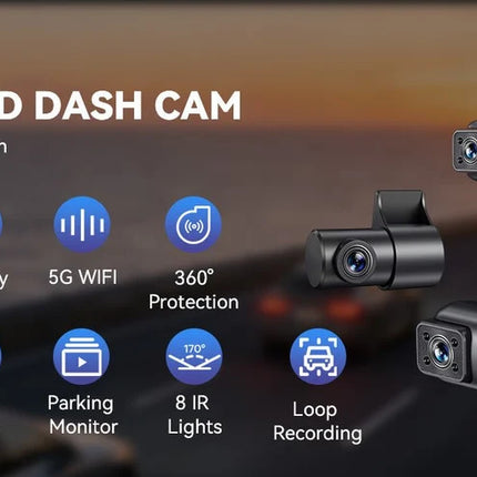 <tc>AZDome M350 4CH 2K Wifi GPS 64GB 360-degree dashcam</tc>