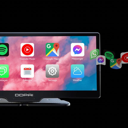 DDPai M5S 2K Wifi Bluetooth Carplay dashcam and display