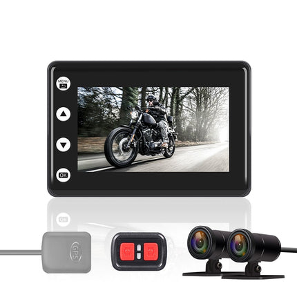 Motocam A2X Wifi 2CH dual motorcycle dashcam