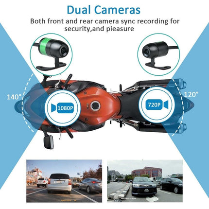 Motocam E6L 2CH Dual Wifi motorcycle dashcam