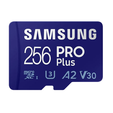Samsung Pro Plus 256gb U3 V30 A2 Micro SDXC card