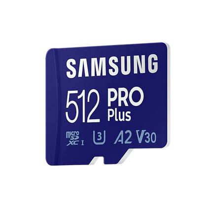 Samsung Pro Plus 512gb U3 V30 A2 Micro SDXC card