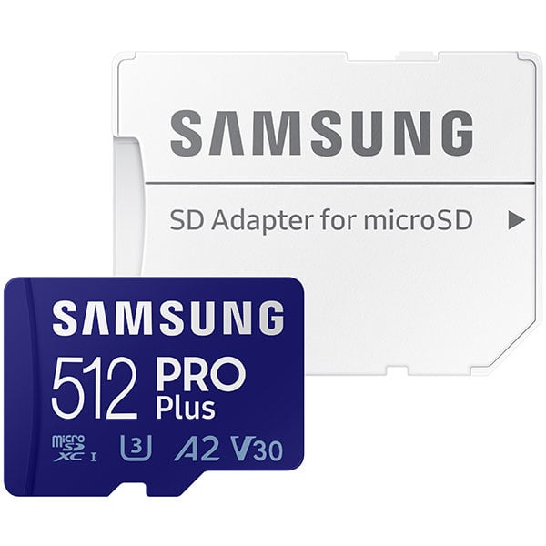 Samsung Pro Plus 512gb U3 V30 A2 Micro SDXC card