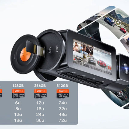Vantrue N5 2K QuadHD 4CH Wifi GPS 360-degree dashcam