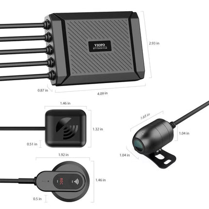 Viofo MT1 2CH Dual Wifi GPS 32gb motorcycle dashcam